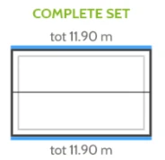 Zinken Dakgootset Zwart 1190 cm - Afbeelding 2